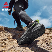 匹克男鞋态极跑步鞋厚底缓震耐磨运动鞋男 暗灰/黑 40