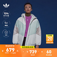 adidas 阿迪达斯 三叶草冬季女子运动休闲羽绒服外套IU4784 IU4784- S