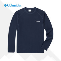 Columbia哥伦比亚长袖T恤热能反射保暖内搭秋冬户外圆领套头衫PM3518 藏蓝/465 M