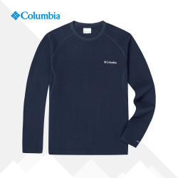 Columbia 长袖T恤热能反射保暖内搭秋冬户外圆领套头衫PM3518 藏蓝/465 M