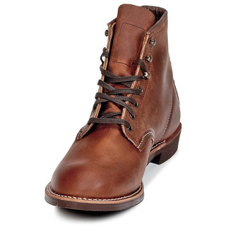 红翼/RedWing短筒靴皮靴系带圆头棕色男靴3343-COPPER秋冬手工牛 铜色 42