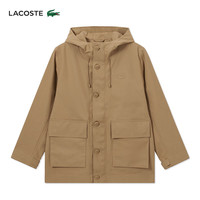 法国拉科斯特 LACOSTE男装24秋季中长款复古百搭纯色连帽宽松外套|BH0680 SIX/