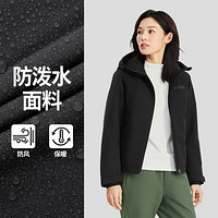 SKECHERS 斯凯奇 24年秋季棉服女运动服外套拉链挡风连帽外套女