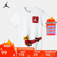 JORDANJordan耐克（NIKE）童装男女童短袖T恤夏季儿童 纯白色 160(L) 