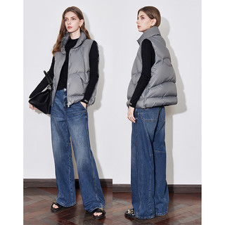 初语轻薄立领羽绒服马甲女2024秋冬新款宽松短款保暖韩版马夹外套