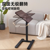SIHOO 西昊 D01 床边桌 气动升降桌 胡桃木色