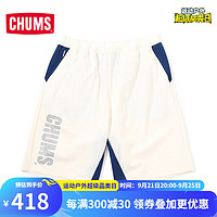 CHUMS 洽洽鸟 潮牌户外男款短裤运动裤时尚轻薄触感清爽CH03-1333 白色W022 L