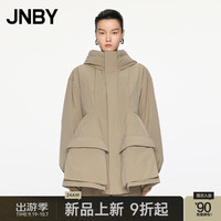 JNBY江南布衣【防水】商场同款24冬新品羽绒服工装风宽松戴帽领5O0C11060