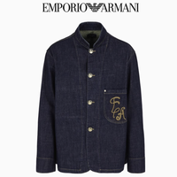 EMPORIO ARMANI 阿玛尼 男士夹克 6D1G6S1D5YZ 牛仔蓝色 L