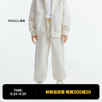 little MO&Co.REEBOK联名系列 little moco童装24秋装男女童亲子装长裤卫裤 砂白色 150/61