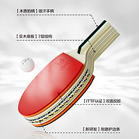 京东京造 雨燕一星乒乓球拍双拍2只装横直对拍训练套装双面反胶1星 横直板