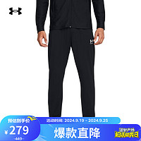 安德玛（UNDERARMOUR）秋冬Challenger男子足球运动长裤1382602 黑色001 L