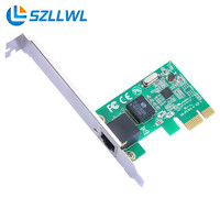 szllwl 台式机千兆网卡Rtl8111内置有线1000M网口RJ45接口扩展卡pcie自适应免驱电脑主机箱pci-e以太网卡
