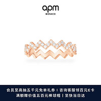 APM Monaco P17931OX几何戒指 玫瑰金 54