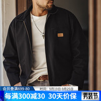 马登(Maden)休闲商务底特律夹克男春秋星级穿越同款短外套 黑色 XL