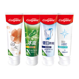 88VIP：Colgate 高露洁 多效护理牙膏清新美白去黄旅行便携4支360g