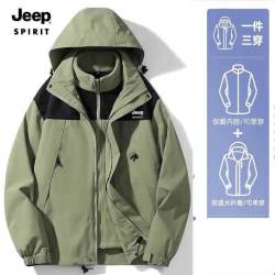 Jeep 吉普 男女同款户外三合一冲锋衣