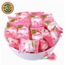 徐福记 蜜桃夹馅棉花糖 500g（约60颗）