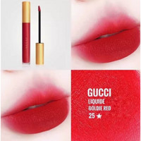 Gucci 古驰 倾色云雾哑光唇釉 6.5g #25 Goldie Red（2021/12/1产）