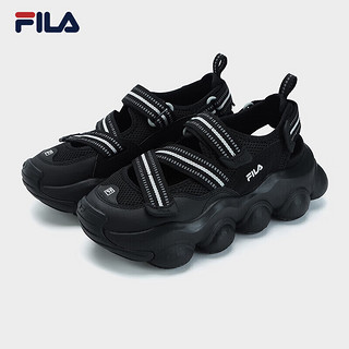 FILA 斐乐 女鞋FRAGOLA草莓凉鞋2023夏厚底增高玛丽珍运动魔术贴凉拖