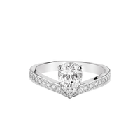 CHAUMET尚美巴黎 Josphine 白鹭冠冕钻戒 VVS2 48E1.03ct