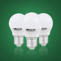 雷士 NVC Lighting照明led灯泡E27螺口吊灯光源家用节能球泡高亮3W筒灯光源5瓦