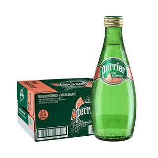 88VIP：perrier 巴黎水 法国进口巴黎水无糖气泡水330ml*24瓶整箱装桃子/西柚2口味可选