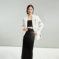 VERO MODA 2024春夏宽松翻领通勤西装外套女