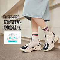 SKECHERS 斯凯奇 牛仔机甲鞋三代运动鞋896212/894209 女款-白色/海军蓝/红色/WNVR 35.5