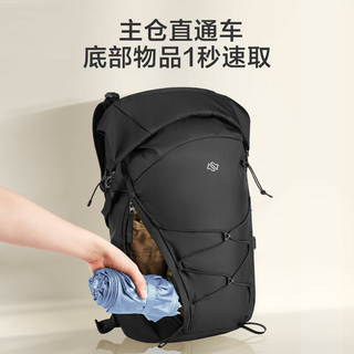 京东京造运动系列户外登山双肩背包25L 背负透气 银灰色