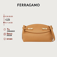 Salvatore Ferragamo 菲拉格慕 Ferragamo）女士骨色/米色牛皮革大号手袋 0768974