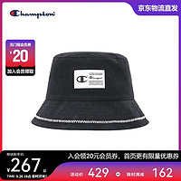 Champion 美国冠军渔夫帽男女 运动防晒时尚帽22FWA40 黑色(58CM) MIC