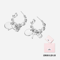 LIBER AEDON LA励柏艾顿西瓜纹爱心蝴蝶结耳环女新款网红潮个性耳圈耳饰耳钉