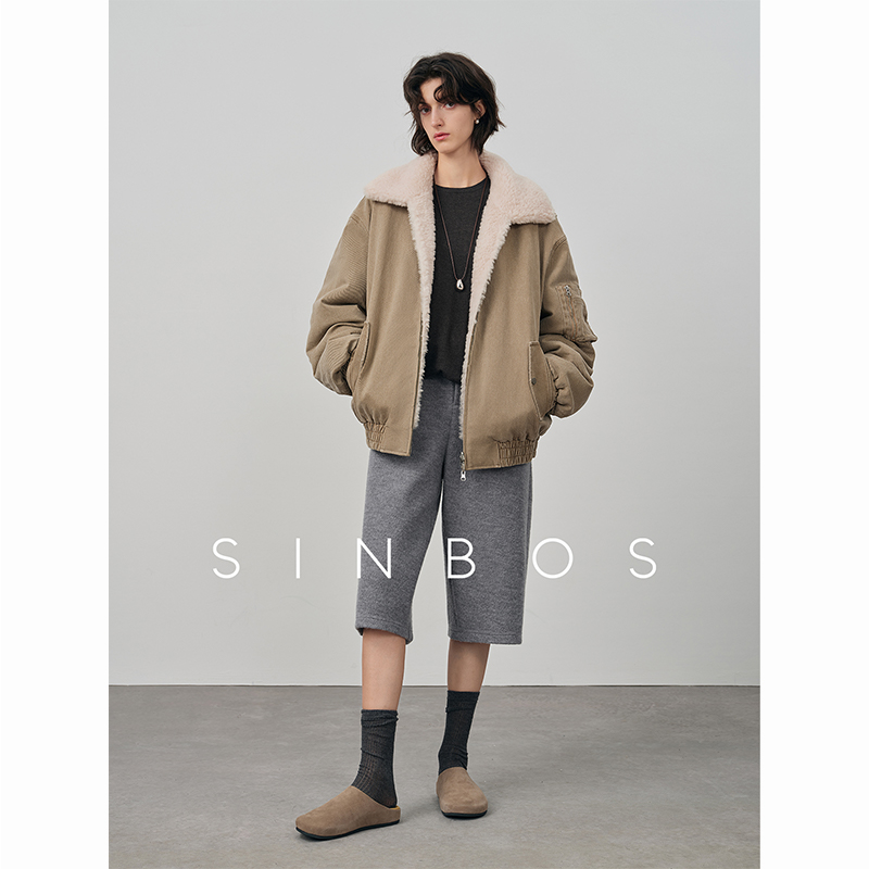 【9/19 晚20开售】SINBOS凛冬 两面穿派克服女全羊毛2024冬