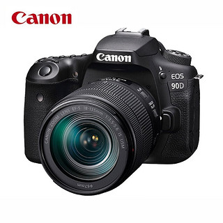 Canon 佳能 EOS 90D 单反相机 4K视频（EF-S 18-135mm IS USM套机）含128G卡+相机包+电池套装