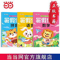 百亿补贴：幼小衔接全脑开发 暑假作业 拼音 数学 语言(全3册） 当当