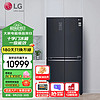 LG 乐金 F528MC16 风冷十字对开门冰箱 530L 黑色