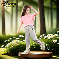 百亿补贴：Disney 迪士尼 女童套装夏季薄洋气新款儿童夏装女孩衣服两件套冰丝宽松潮