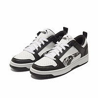 PUMA 彪马 官方 新款男女同款迷彩经典休闲鞋 REBOUND 368876 黑色-白 01 35.5