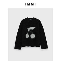 IMMI 23秋冬新品马海毛提花樱桃毛衣132KN041Y