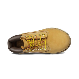 添柏岚（Timberland）【特卖JD物流】小码女鞋经典款柔软女鞋高帮黄靴12709W 麦黄色 US-2(国码34)