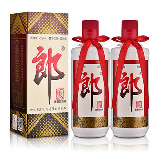 移动端、京东百亿补贴：LANGJIU 郎酒 郎牌郎普郎 53度 酱香型白酒 500ml*2瓶