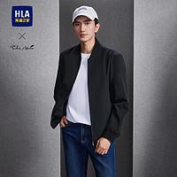 HLA 海澜之家 夹克男24轻商务Chic Ageless精致绣花外套男春秋