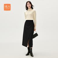 【显瘦气质】2024秋季时尚通勤职业商务开叉女半身裙半截裙