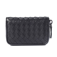 BOTTEGA VENETA 葆蝶家 女士羊皮短款拉链钱包 114075 V001N 1000-yjzpw