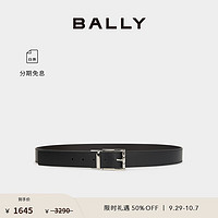 BALLY 巴利 24秋冬黑色牛皮革男士腰带6309496 黑色 110cm