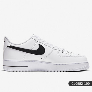 NIKE 耐克 正品2020冬季新款男子Force 1 黑白小权志龙 CJ0952-100