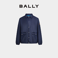 BALLY 巴利 24春夏蓝色徽章贴饰男士夹克6307084