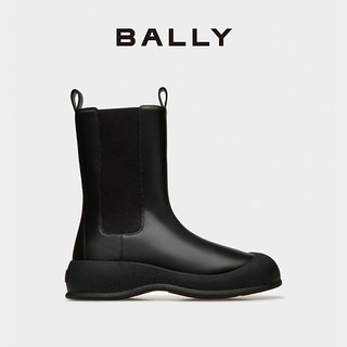 BALLY 巴利 男士黑色皮革雪地靴6304663