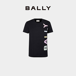 BALLY 巴利 24春夏蓝色棉质印花女士T恤6306885